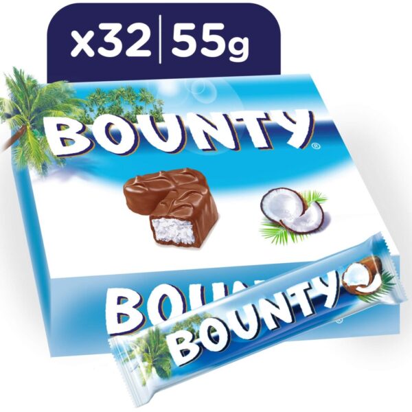 Bounty Coconut Milk Chocolate Bounty Dark Chocolate Twin Bar – Pack of 12-24 - Image 2