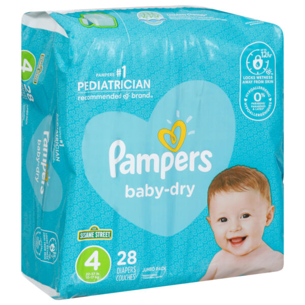 Pampers Baby Dry Extra Protection Diapers, Size 5, 112 Count