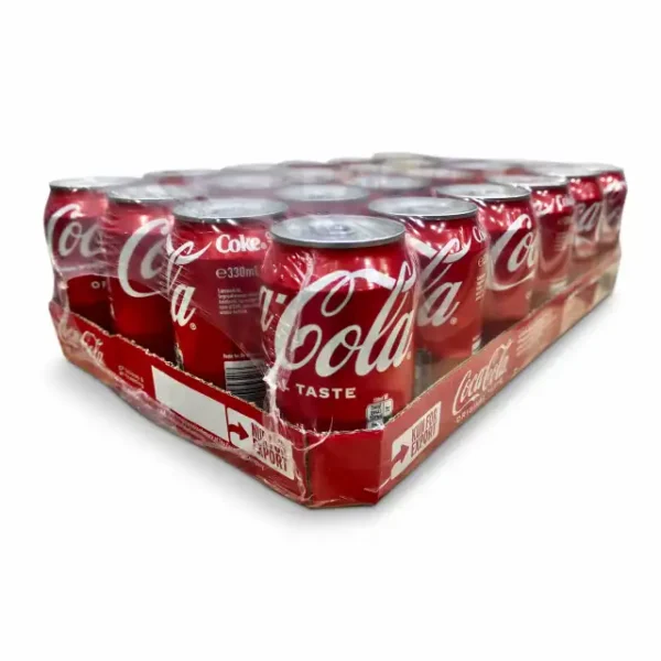 Coca Cola Soft Drink Can 330ml x 24 - Image 3